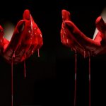 blood on hands