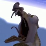 Scrat Screaming GIF Template