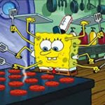 Spongebob multi-tasking meme