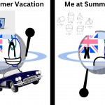 Me at Summer Vacation and me at Summer School