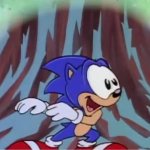 sonic happy to sad GIF Template