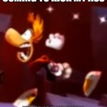 Rayman’s nightmare  | A BLUE SHELL IS COMING TO KICK MY ASS; IM IN 1ST AT FINAL LAP ON MARIO KART 8 DELUXE | image tagged in rayman s nightmare | made w/ Imgflip meme maker