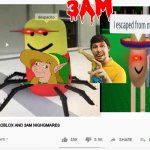 youtube video template | DONT PLAY ROBLOX AND 3AM NIGHGMARES | image tagged in youtube video template | made w/ Imgflip meme maker