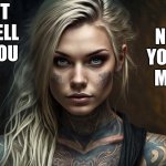 i put a spell on you | I PUT A SPELL ON YOU; NOW YOU'RE MINE | image tagged in big beautiful eyes,tattoos,you dare use my own spells against me | made w/ Imgflip meme maker
