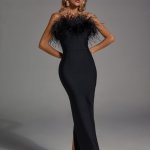 Naomi Black Feather Tassel Maxi Dress | CATCHALL | image tagged in naomi black feather tassel maxi dress | made w/ Imgflip meme maker