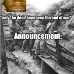 sinxyt.wargeneral announcement