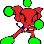 Classic Red Bomber with Elephant power up