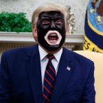 Donald Trump dressed for his trial in D.C. - blackface meme