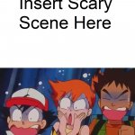 ash and the gang scared of what scary scene