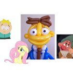 Walter1, Fluttershy, Butters Stotch and Bashful Being Shy