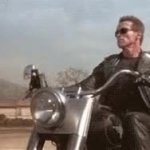 Terminator Motorcycle GIF Template