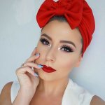beautiful girl with red lips meme