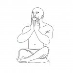 Fresh shave guy meditates template