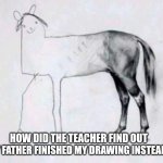 Half badly drawn horse Meme Generator - Imgflip