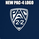 pac-4 logo | NEW PAC-4 LOGO | image tagged in pac-4 | made w/ Imgflip meme maker