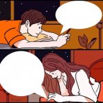 guy and girl texting meme
