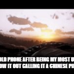 Fr fr me and my LG Harmony 3 | MY 5 YEAR OLD PHONE AFTER BEING MY MOST USED DEVICE AFTER I THROW IT OUT CALLING IT A CHINESE PIECE OF CRAP | image tagged in gifs,phone | made w/ Imgflip video-to-gif maker