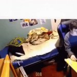 Bed Comupter loop GIF Template