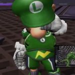 luigi giving up GIF Template