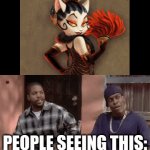 Daaaamn! That's quite the sight! | PEOPLE SEEING THIS: | image tagged in gifs,furry,cartoon,memes,funny,anti furry | made w/ Imgflip video-to-gif maker