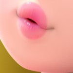 Princess Peach's Lips template