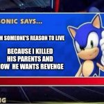 Sonic Says Blank Template - Imgflip