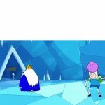 Ice King walks away GIF Template