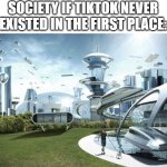 The World If... | SOCIETY IF TIKTOK NEVER EXISTED IN THE FIRST PLACE: | image tagged in the world if | made w/ Imgflip meme maker