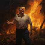 Donald Trump in Maui fires