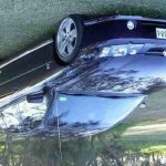 Upside-down Australian Car