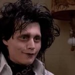 Edward Scissorhands nodding GIF Template