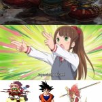 Anime Japanizing Beam | image tagged in memes,touhou,goku | made w/ Imgflip meme maker