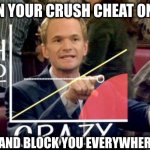block you everywhere | WHEN YOUR CRUSH CHEAT ON YOU; AND BLOCK YOU EVERYWHERE | image tagged in memes,hot scale | made w/ Imgflip meme maker