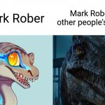 He does some cool stuff | Mark Rober; Mark Rober in other people's videos | image tagged in cute vs scary blue,mark rober,youtube,scientist | made w/ Imgflip meme maker