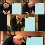 Gru's plan 6 panels meme