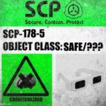 SCP 178 5 Label