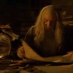 gandalf looking through scrolls meme