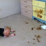 Donald Trump baby infant mess immature potty mouth meme
