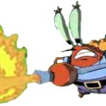 Mr Krabs Flame Thrower
