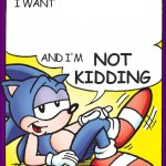 Sonic Not Kidding