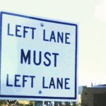 Left lane must template