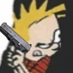 Calvin gun meme