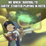 Tbh, I think this was all of our reactions | ME WHEN "ARRIVAL TO EARTH" STARTED PLAYING IN ROTB | image tagged in marcy wu extreme happiness,transformers,rotb | made w/ Imgflip meme maker