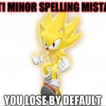 Anti minor spelling mistake