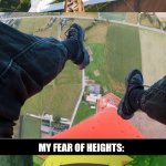 Fear of heights meet climber | image tagged in fear of heights,latticeclimbing,naruto,anime,germany | made w/ Imgflip meme maker