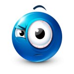 suspicious blue emoji meme