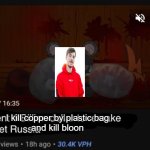 MRBEAST MINiBNAGE | Jeg dreper kobber med plastpose og Kill Bloon | Bilde merket i mrbeast miniatyrbilde | laget m/ imgflip meme maker
