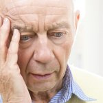 Confused old man Dementia Mental Illness JPP