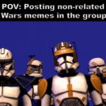 There is always one. | POV: Posting non-related Star Wars memes in the groupchat | image tagged in gifs,star wars,starwars,star wars prequels,star wars memes | made w/ Imgflip video-to-gif maker