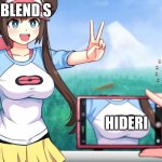 Blend S in a nutshell | BLEND S; HIDERI | image tagged in pok mon boobs | made w/ Imgflip meme maker